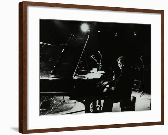 American Pianist Dick Wellstood Playing at Potters Bar, Hertfordshire, 1986-Denis Williams-Framed Photographic Print