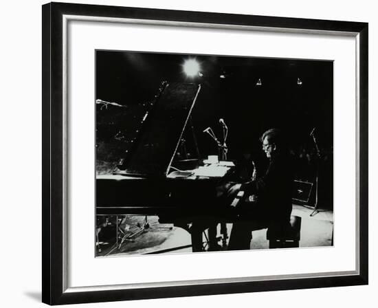 American Pianist Dick Wellstood Playing at Potters Bar, Hertfordshire, 1986-Denis Williams-Framed Photographic Print