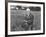 American Poet, Robert Frost Standing in Meadow During Visit to the Gloucester Area of England-Howard Sochurek-Framed Premium Photographic Print