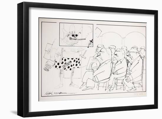 American Politics 24, General Conference Aug 1975 (drawing)-Ralph Steadman-Framed Giclee Print