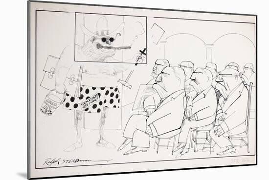 American Politics 24, General Conference Aug 1975 (drawing)-Ralph Steadman-Mounted Giclee Print