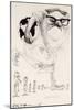 American Politics 44, Henry Kissinger, 1976-77 (drawing)-Ralph Steadman-Mounted Giclee Print
