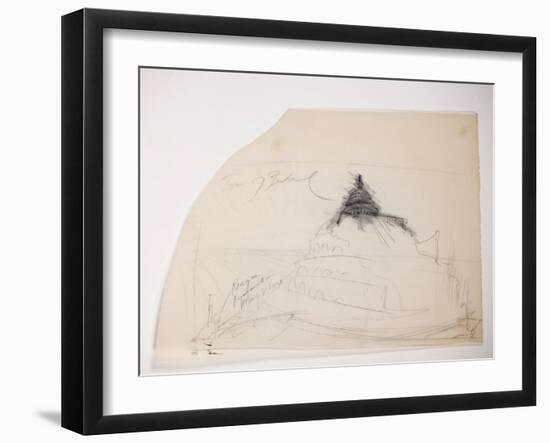 American Politics 54, Road to the White House, preparatory sketch, 1981 (ink on paper)-Ralph Steadman-Framed Giclee Print