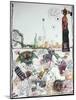 American Politics 57, I say what a fetching vase, 2000 (ink and collage on paper)-Ralph Steadman-Mounted Giclee Print