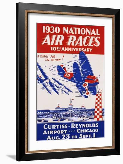 American Poster for 1930 National Air Races-null-Framed Giclee Print