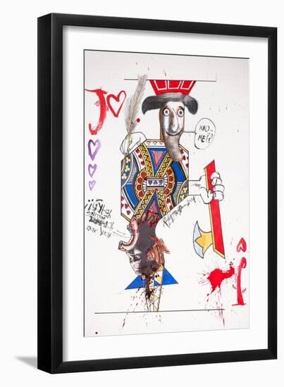 American Presidents 20, George Bush, 2004 (ink and acrylic on paper)-Ralph Steadman-Framed Giclee Print