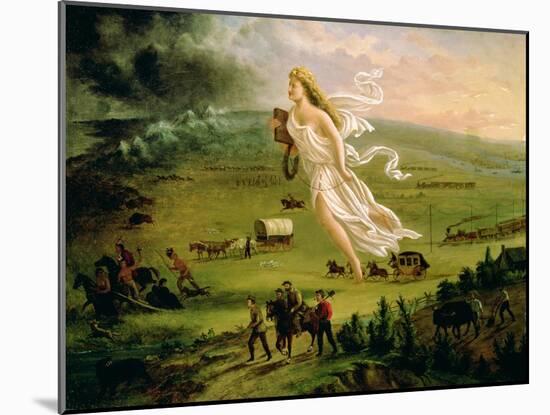 American Progress, 1872-John Gast-Mounted Giclee Print