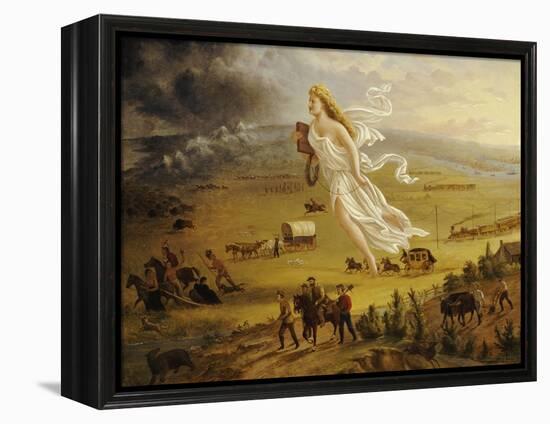 American Progress, 1872-John Gast-Framed Premier Image Canvas