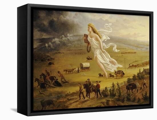 American Progress, 1872-John Gast-Framed Premier Image Canvas