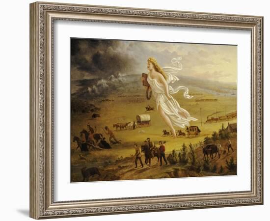 American Progress, 1872-John Gast-Framed Giclee Print