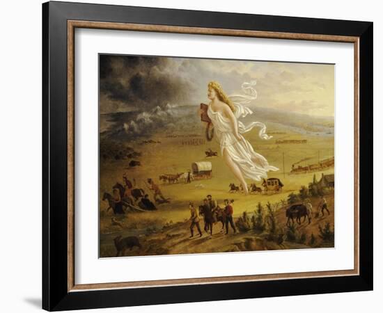 American Progress, 1872-John Gast-Framed Giclee Print