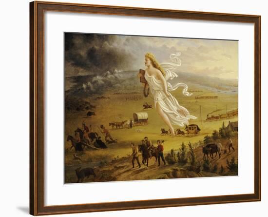 American Progress, 1872-John Gast-Framed Giclee Print
