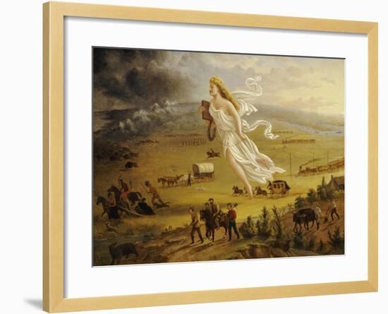 American Progress, 1872-John Gast-Framed Giclee Print