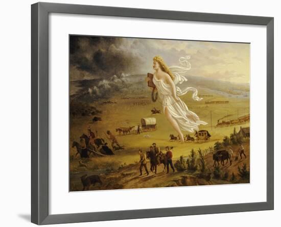 American Progress, 1872-John Gast-Framed Giclee Print