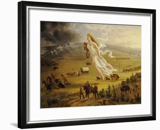 American Progress, 1872-John Gast-Framed Giclee Print