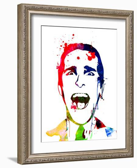 American Psycho Watercolor-Lora Feldman-Framed Art Print