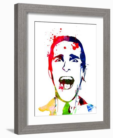 American Psycho Watercolor-Lora Feldman-Framed Art Print