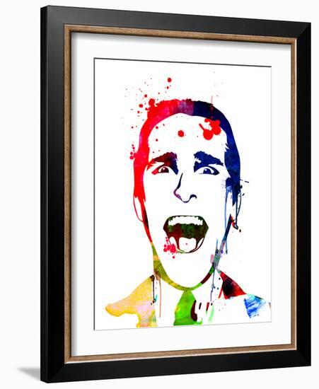 American Psycho Watercolor-Lora Feldman-Framed Art Print