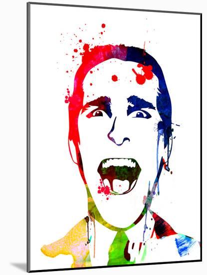 American Psycho Watercolor-Lora Feldman-Mounted Art Print