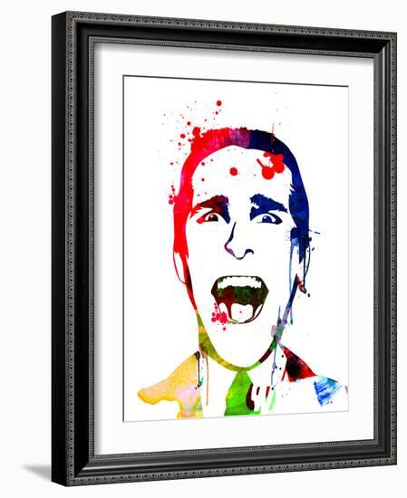 American Psycho Watercolor-Lora Feldman-Framed Art Print