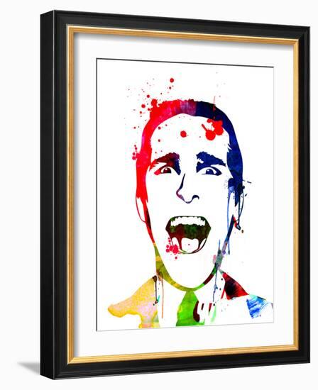 American Psycho Watercolor-Lora Feldman-Framed Art Print