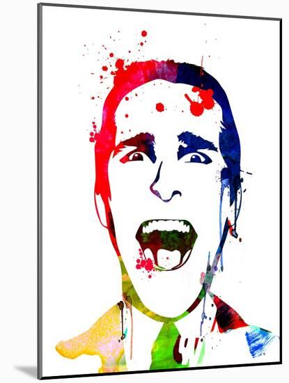 American Psycho Watercolor-Lora Feldman-Mounted Art Print