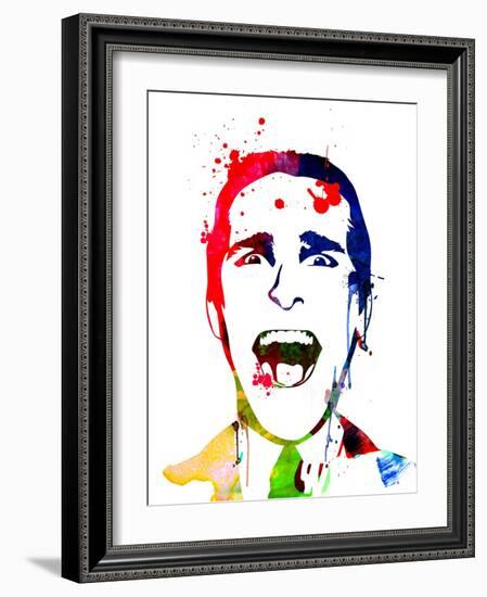 American Psycho Watercolor-Lora Feldman-Framed Art Print