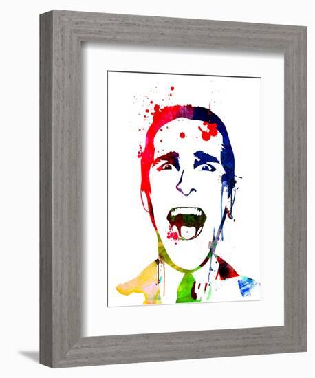 American Psycho Watercolor-Lora Feldman-Framed Art Print