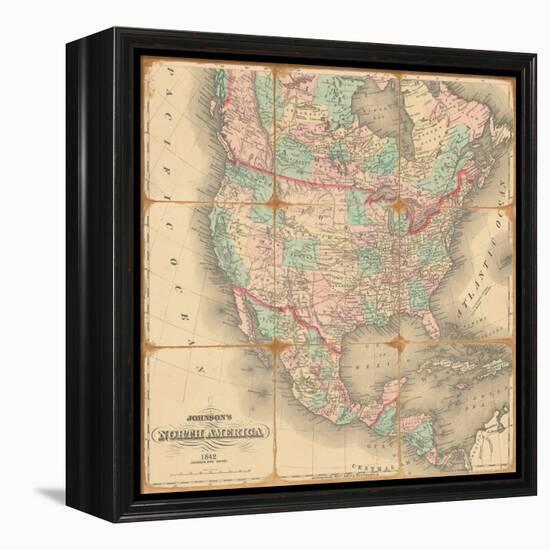 American Republic,1842-Andrew Johnson-Framed Stretched Canvas