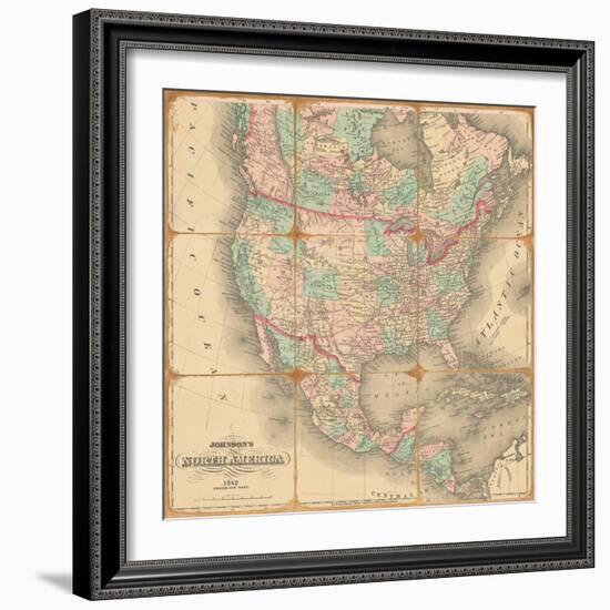 American Republic,1842-Andrew Johnson-Framed Art Print