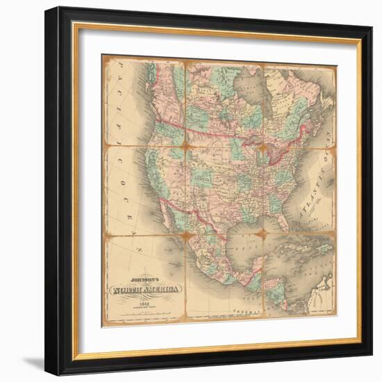 American Republic,1842-Andrew Johnson-Framed Art Print