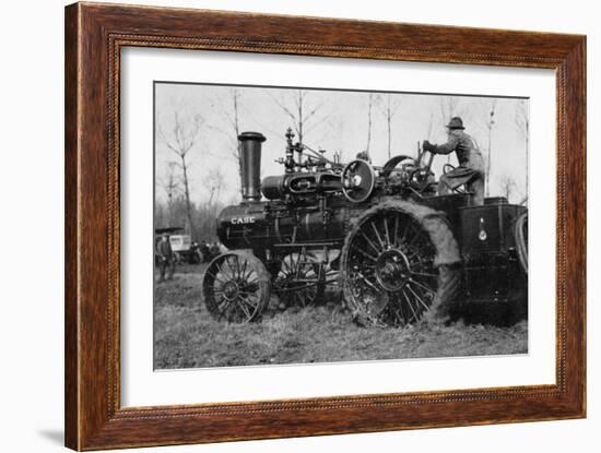 American Road Engine with Vapor Being Used as Tractor-Brothers Seeberger-Framed Photographic Print