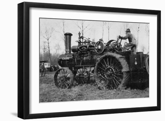 American Road Engine with Vapor Being Used as Tractor-Brothers Seeberger-Framed Photographic Print