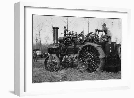 American Road Engine with Vapor Being Used as Tractor-Brothers Seeberger-Framed Photographic Print