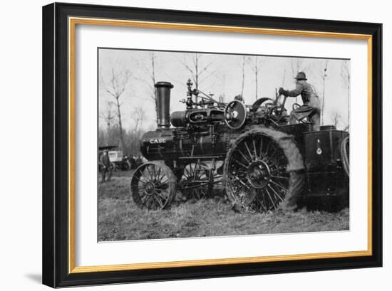 American Road Engine with Vapor Being Used as Tractor-Brothers Seeberger-Framed Photographic Print