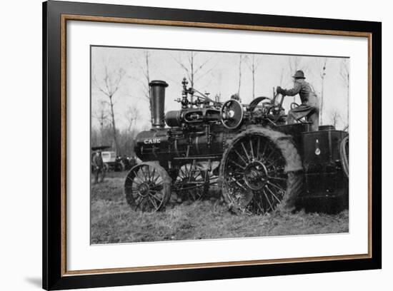 American Road Engine with Vapor Being Used as Tractor-Brothers Seeberger-Framed Photographic Print