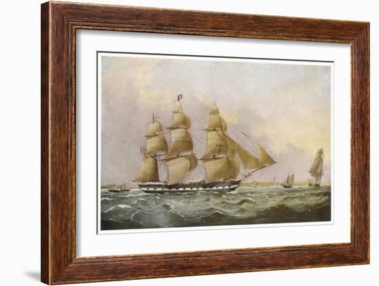 American Sailing Packet--Framed Art Print