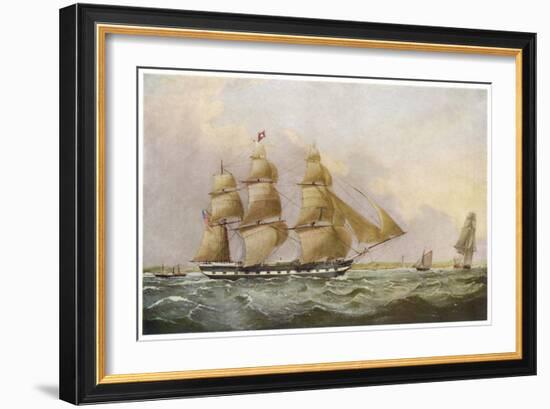 American Sailing Packet-null-Framed Art Print