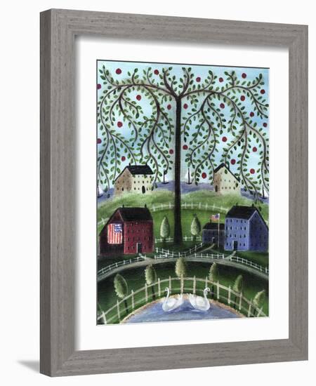 American Salt Box Village-Cheryl Bartley-Framed Giclee Print