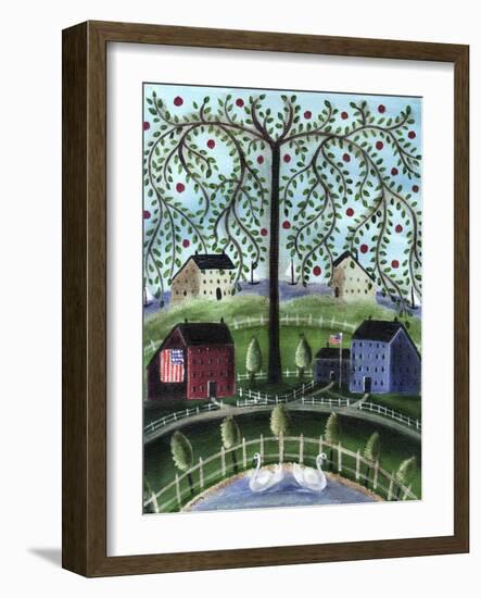 American Salt Box Village-Cheryl Bartley-Framed Giclee Print