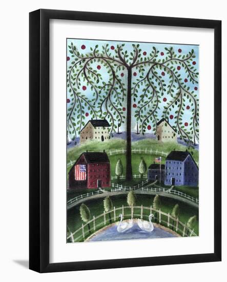 American Salt Box Village-Cheryl Bartley-Framed Giclee Print