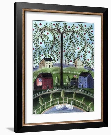 American Salt Box Village-Cheryl Bartley-Framed Giclee Print