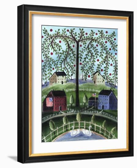 American Salt Box Village-Cheryl Bartley-Framed Giclee Print