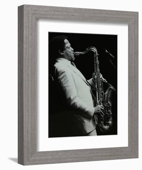 American Saxophonist Illinois Jacquet Playing at the Capital Radio Jazz Festival, Knebworth-Denis Williams-Framed Photographic Print