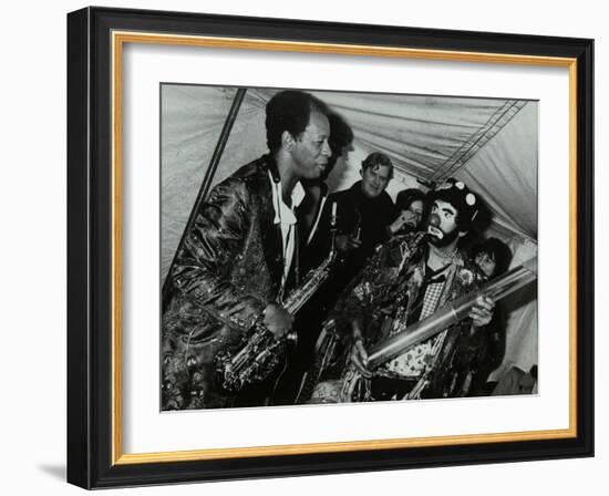 American Saxophonist Ornette Coleman Meets a Clown, Bracknell Jazz Festival, Berkshire, 1978-Denis Williams-Framed Photographic Print