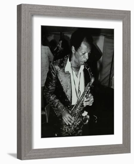 American Saxophonist Ornette Coleman Playing at the Bracknell Jazz Festival, Berkshire, 1978-Denis Williams-Framed Photographic Print