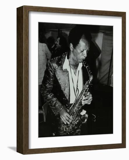 American Saxophonist Ornette Coleman Playing at the Bracknell Jazz Festival, Berkshire, 1978-Denis Williams-Framed Photographic Print