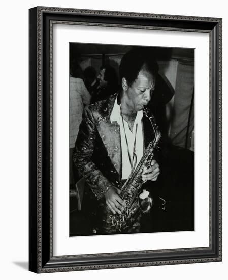 American Saxophonist Ornette Coleman Playing at the Bracknell Jazz Festival, Berkshire, 1978-Denis Williams-Framed Photographic Print