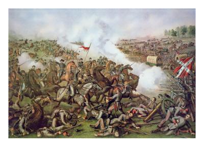 Battle of Five Forks Virginia c1865 map 12x18