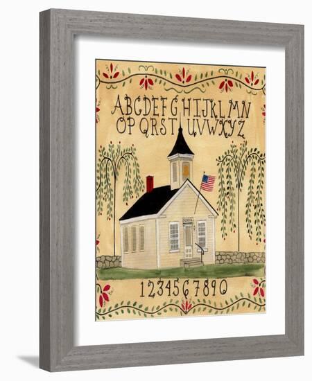 American School House-Cheryl Bartley-Framed Giclee Print